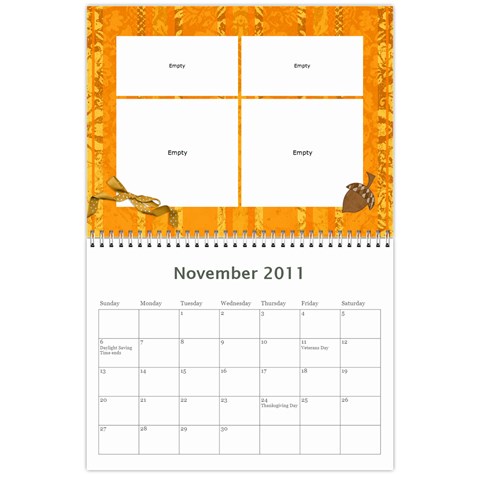 2011 Calender By Lindsay Mizer Nov 2011