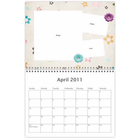 2011 Calender By Lindsay Mizer Apr 2011