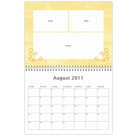 2011 Calender By Lindsay Mizer Aug 2011