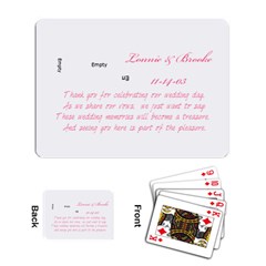 wedding favors - Playing Cards Single Design (Rectangle)