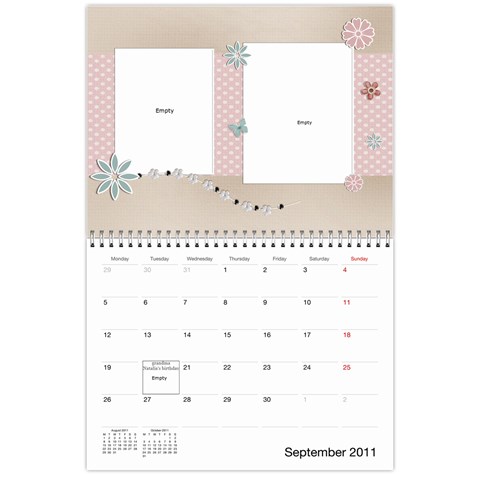 Calendar Sep 2011