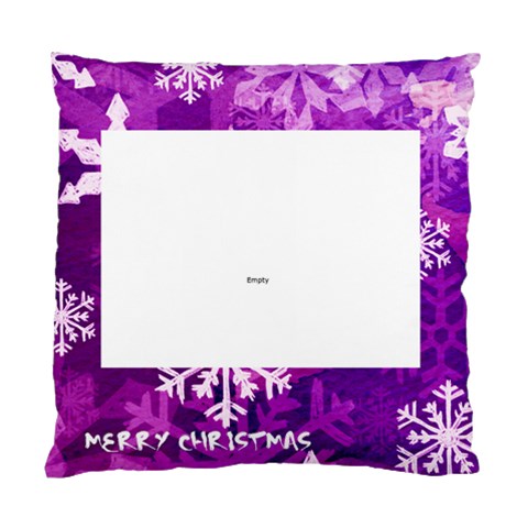 Merry Christmas Princess Snowflake Cushion By Catvinnat Back