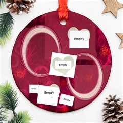 Love I Heart You pink ornament round - Ornament (Round) Love I Heart You pink ornament round - Ornament (Round)