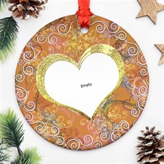 Love I Heart You gold6 ornament round - Ornament (Round) Love I Heart You gold6 ornament round - Ornament (Round)