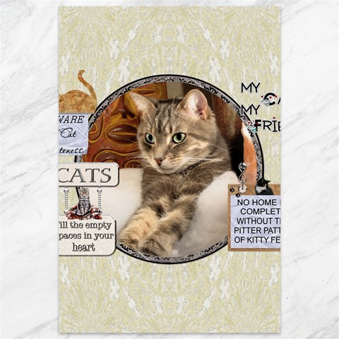 My Cat 12x18 Canvas By Lil 11.88 x17.36  Canvas - 1
