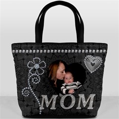Charcoal Diamond Mom Bucket Bag