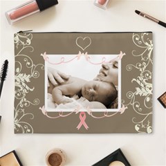 Breast Cancer Pink Ribbon Cosmetic Case - Cosmetic Bag (XL)