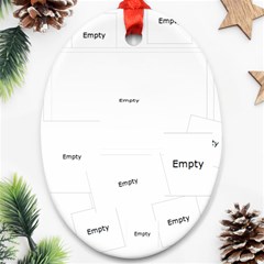 Snowman Merry Christmas Oval Christmas Ornament