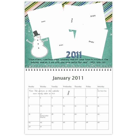 Randall Family 2011 Calendar By Julie Jan 2011