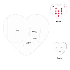 Red Love Heart Playing Cards