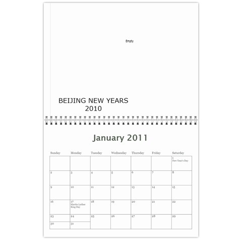 2011 Calendar By Jan Cockreham Jan 2011