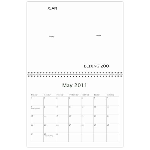 2011 Calendar By Jan Cockreham May 2011