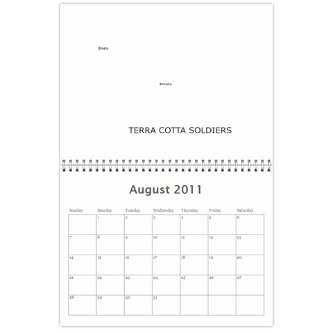 2011 Calendar By Jan Cockreham Aug 2011