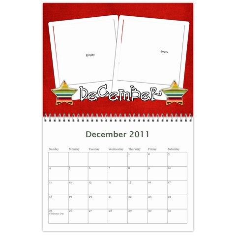 Calendar 2011 By Amanda Dec 2011