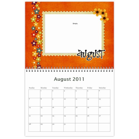Calendar 2011 By Amanda Aug 2011