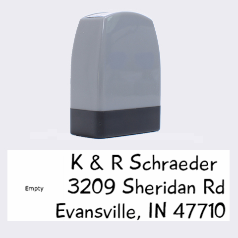 K & R Stamp By April 1.4 x0.5  Stamp