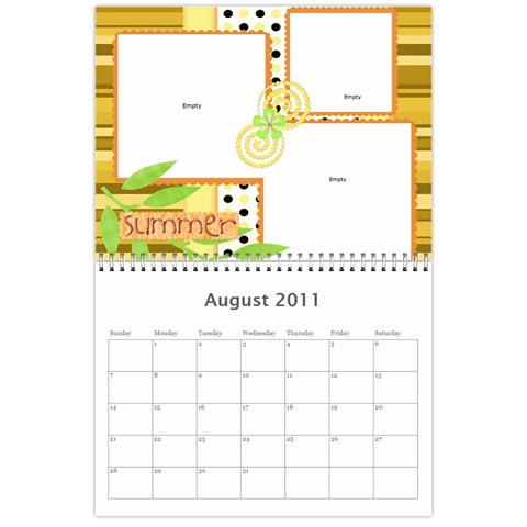 12mth Calendar By Terri Spears Aug 2011