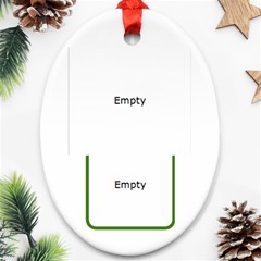 Santa s little helper Ornament - Oval Ornament (Two Sides)