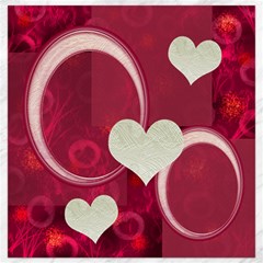I heart You pink Love 12x12 Canvas - Canvas 12  x 12 