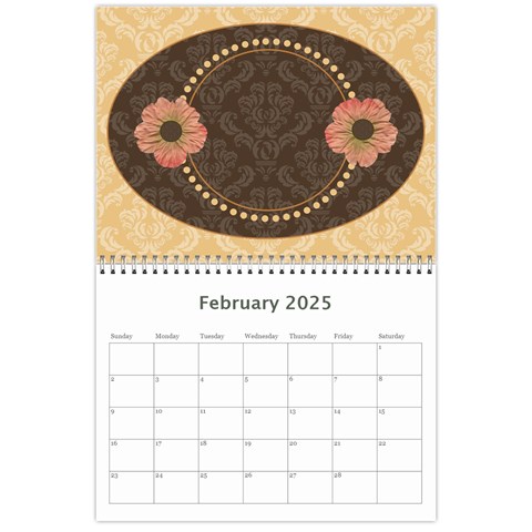 Heritage 12 Month Calendar By Klh Feb 2025
