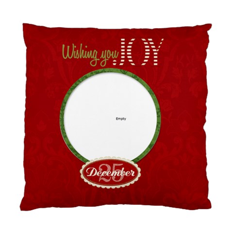 Wishing You Joy Cushion Case (2 Sided) By Jen Front