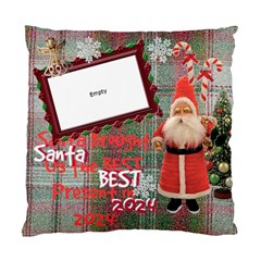 Santa Just Brought Us the BEST Present 2024 plaid 2 sided cushion case - Standard Cushion Case (Two Sides)