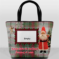 Santa Gave Us Best Present of 2010 Christmas Bucket Bag Santa Gave Us Best Present of 2010 Christmas Bucket Bag