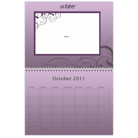 Calendar By Helen Carr Oct 2011