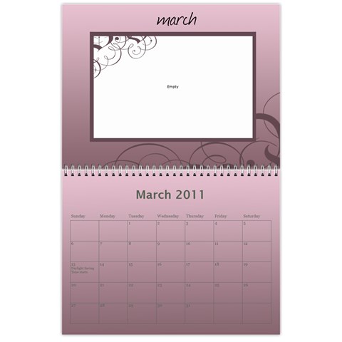 Calendar By Helen Carr Mar 2011