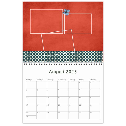 Calendar Aug 2025