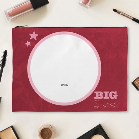 Cosmetic Bag (xl) Big Sister By Jen Front