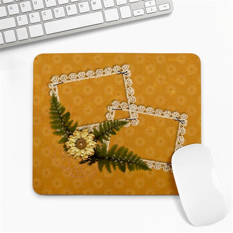 Lace Frames & Flowers Mousepad By Mikki Front