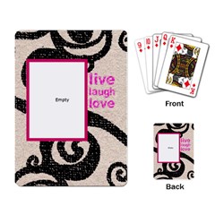live laugh love playing cards - Playing Cards Single Design (Rectangle)