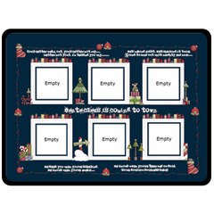Santa Claus is Coming to Town Heirloom  Christmas Fleece 2 - 80  x 56  Fleece Blanket (Large)