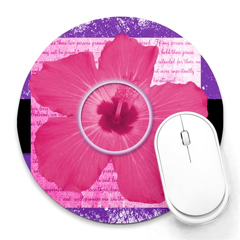 Mouse Pads By Brooke 8 x8  Round Mousepad - 2