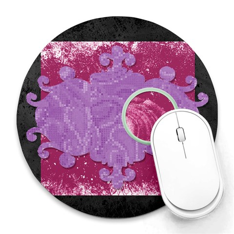 Mouse Pads By Brooke 8 x8  Round Mousepad - 14
