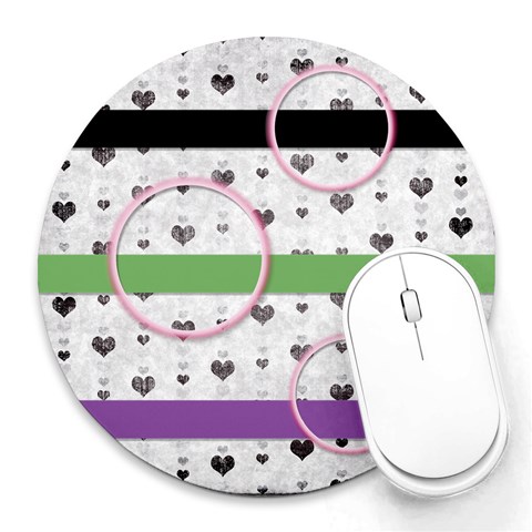 Mouse Pads By Brooke 8 x8  Round Mousepad - 17