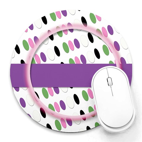 Mouse Pads By Brooke 8 x8  Round Mousepad - 18
