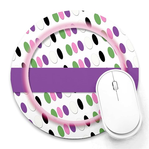 Mouse Pads By Brooke 8 x8  Round Mousepad - 19