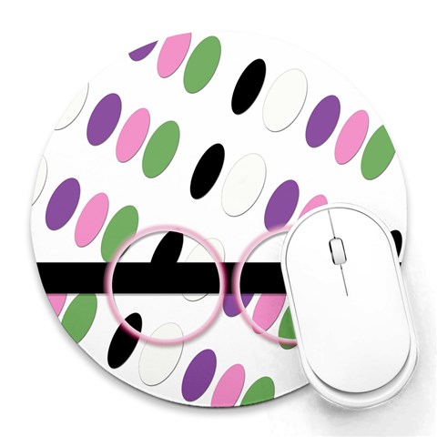 Mouse Pads By Brooke 8 x8  Round Mousepad - 8