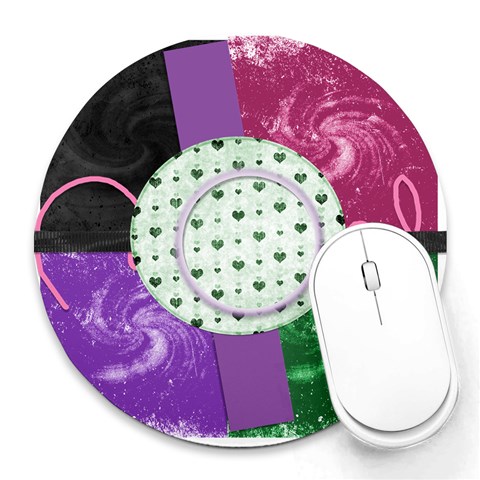 Mouse Pads By Brooke 8 x8  Round Mousepad - 10