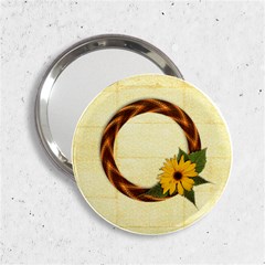 Daisy frame-pocket mirror - 2.25  Handbag Mirror