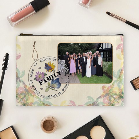 Family Large Cosmetic Bag By Lil Front