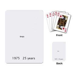 Ed & Ruth 25 yrs. - Playing Cards Single Design (Rectangle)
