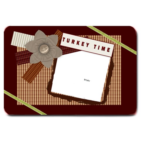 Turkey Time Door Mat By Danielle Christiansen 30 x20  Door Mat