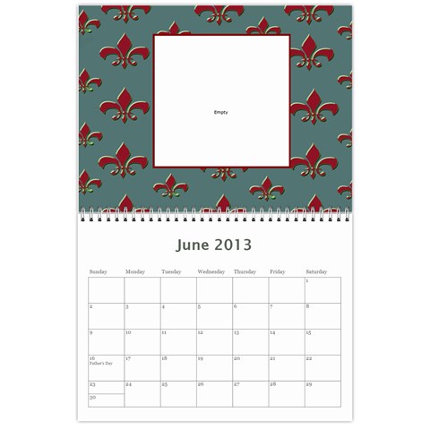 Flor De Lis 12 Month Calendar *cute* By Amanda Bunn Jun 2013