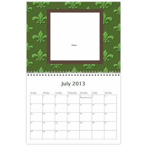 Flor De Lis 12 Month Calendar *cute* By Amanda Bunn Jul 2013