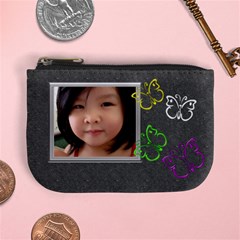 Gray Butterfly Kisses Mini Coin Purse Gray Butterfly Kisses Mini Coin Purse