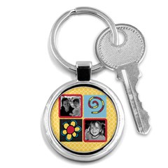 round key chain 2 - Key Chain (Round)