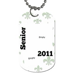 Senior Tag - Dog Tag (One Side)